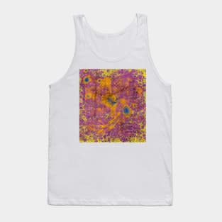 Random textured growth in a vibrant world Tank Top